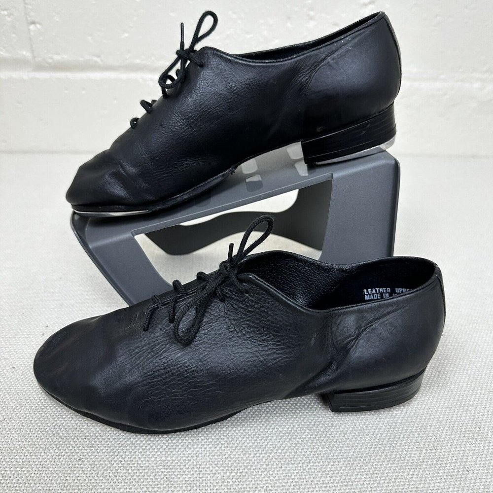 Glordano by Leo's - Ultra tone Tap Dancing Shoes 9.5 W Womens Black Lace Up